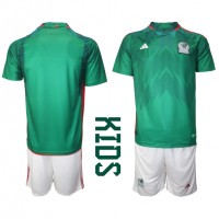 Mexico Replica Home Minikit World Cup 2022 Short Sleeve (+ pants)